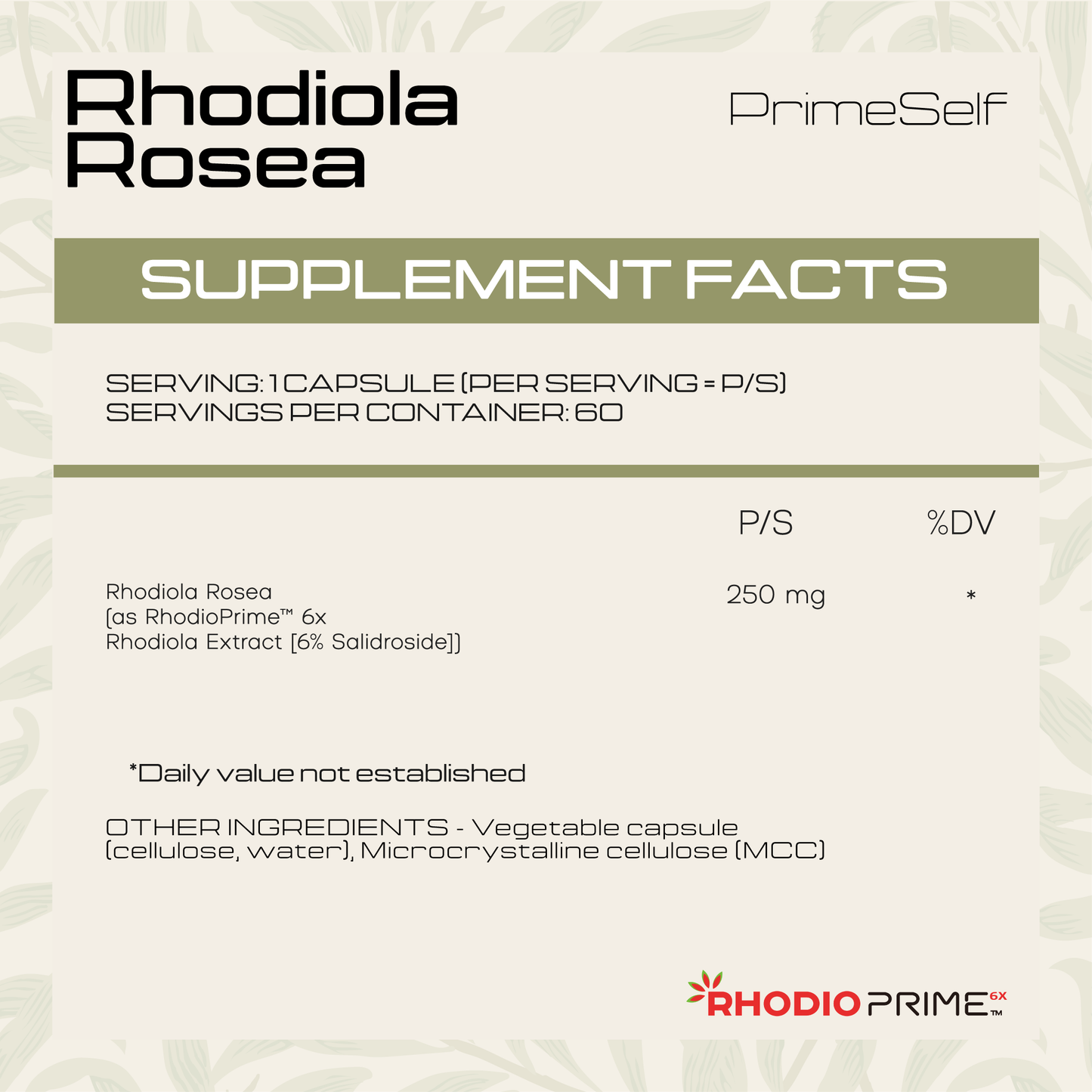 Rhodiola Rosea